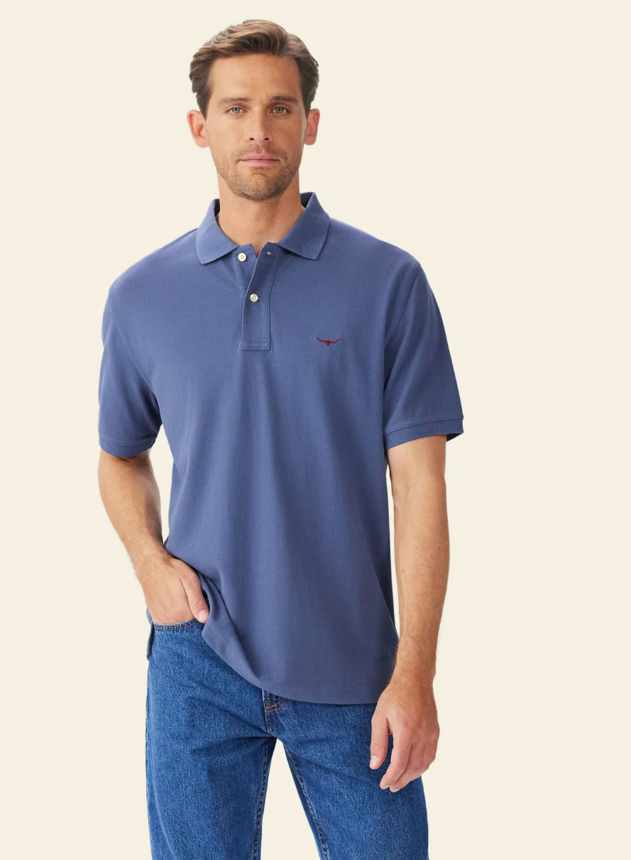 RM Williams Rod Polo | Country Clothing - Mens Polos and T Shirts | Saddleworld Ipswich
