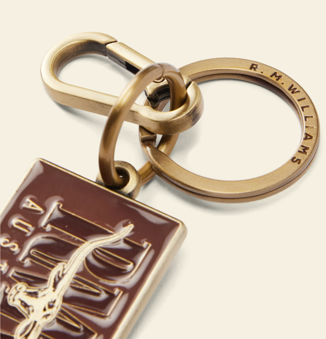 RM Williams Heritage Logo Enamel Keyring