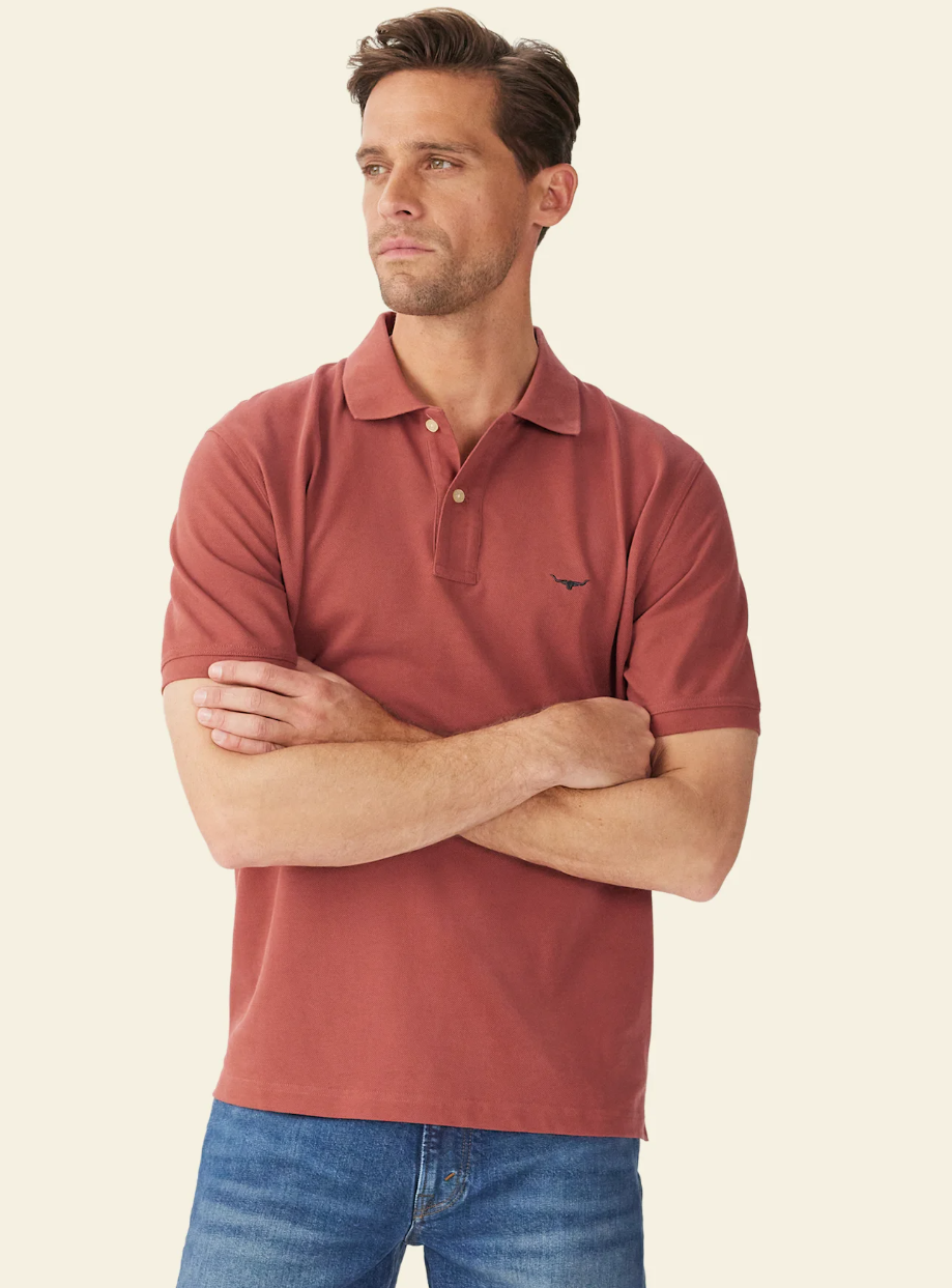 RM Williams Rod Polo | Country Clothing - Mens Polos and T Shirts | Saddleworld Ipswich