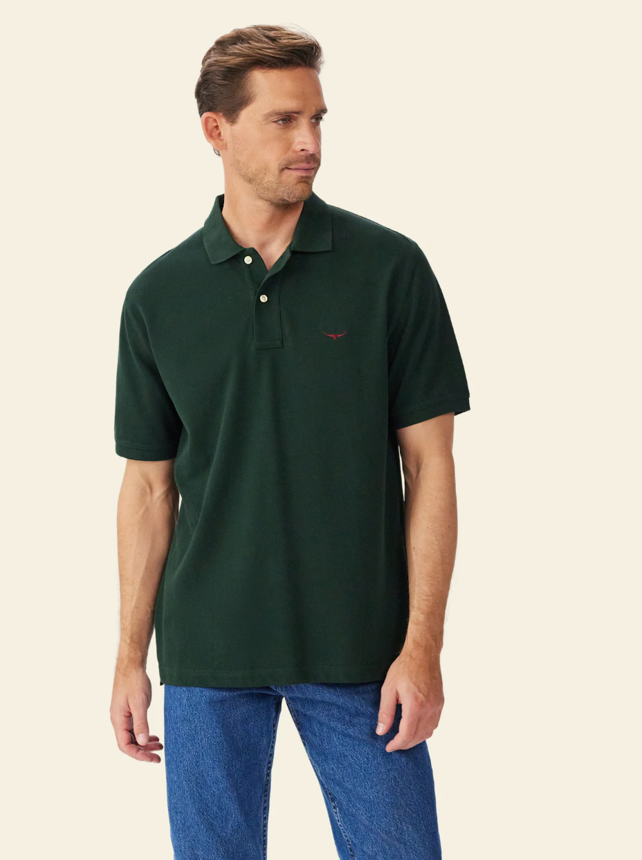 RM Williams Rod Polo | Country Clothing - Mens Polos and T Shirts | Saddleworld Ipswich