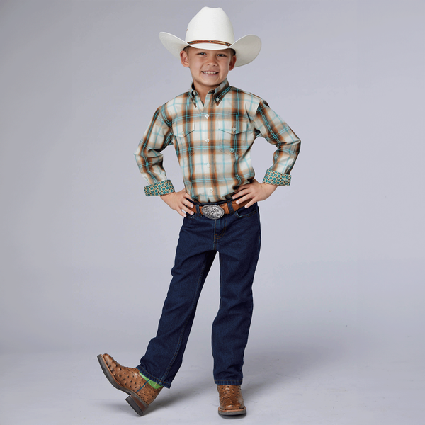 Roper Bys Studio West Collection LS Plaid Shirt