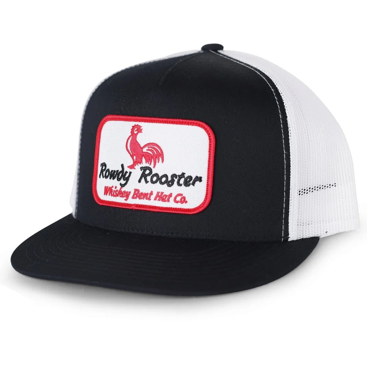 Whiskey Bent Hat Co - Rowdy Rooster Black/White Trucker