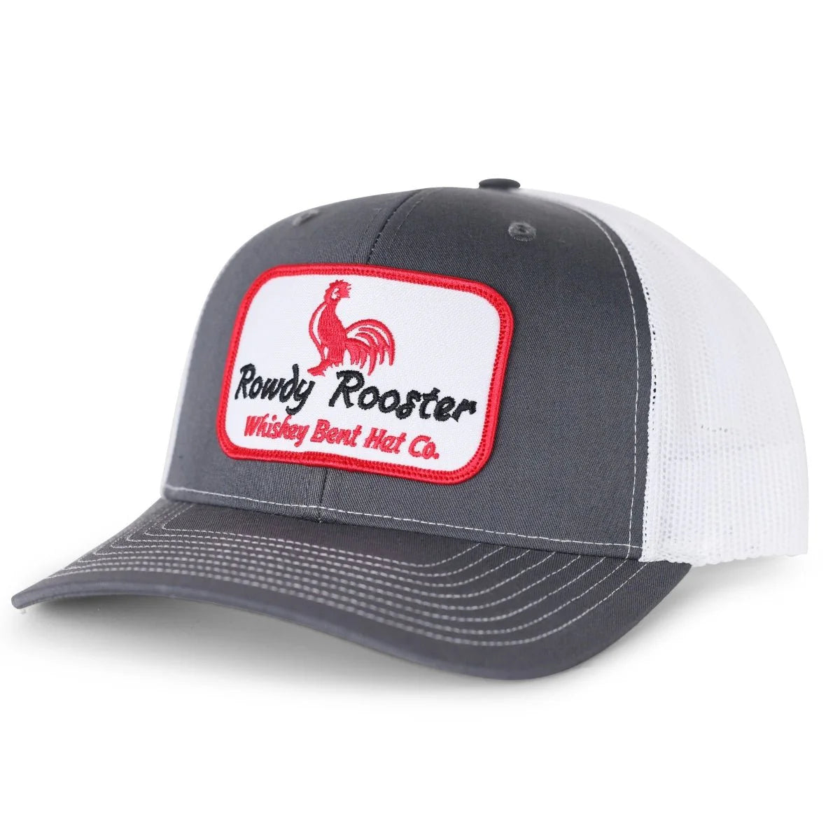 Whiskey Bent Hat Co - Rowdy Rooster Grey/White