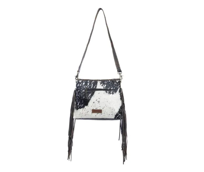 Valley Brook Hand-Tooled Bag in Coal