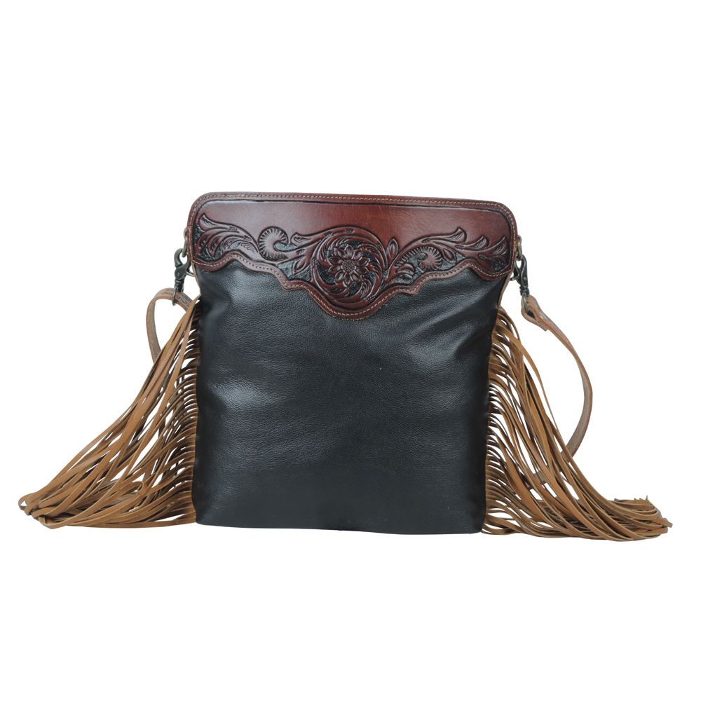 Blue Moon Hand-Tooled Bag