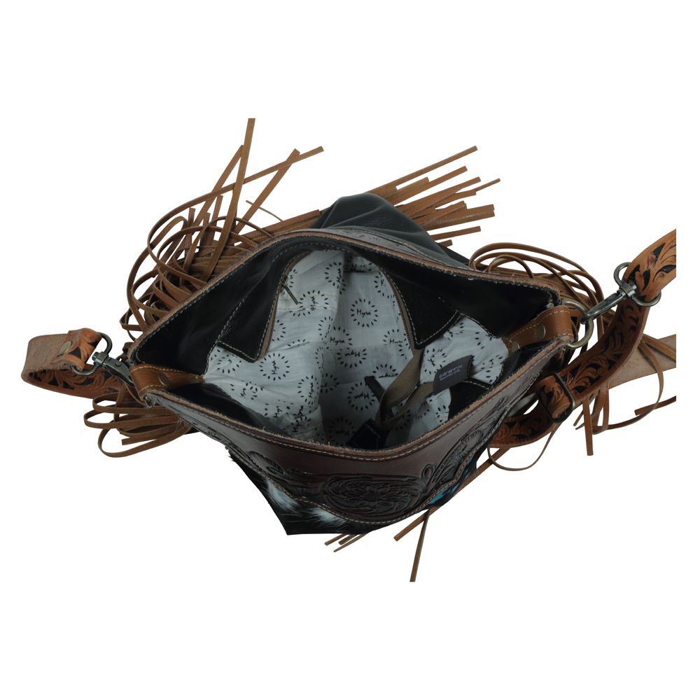 Blue Moon Hand-Tooled Bag