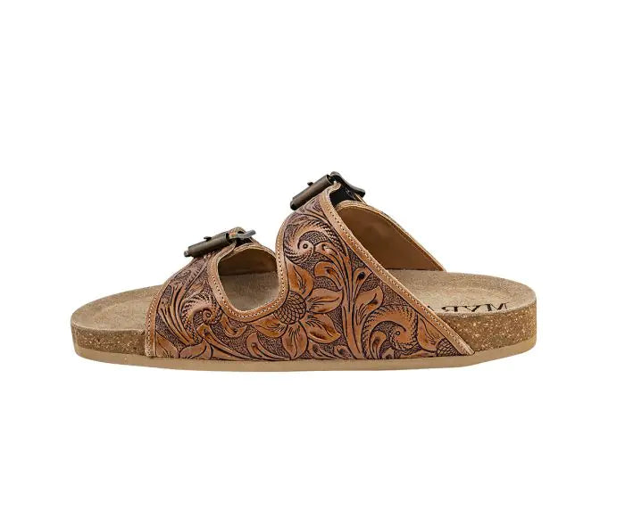 Footo Western Hand Tooled Sandals