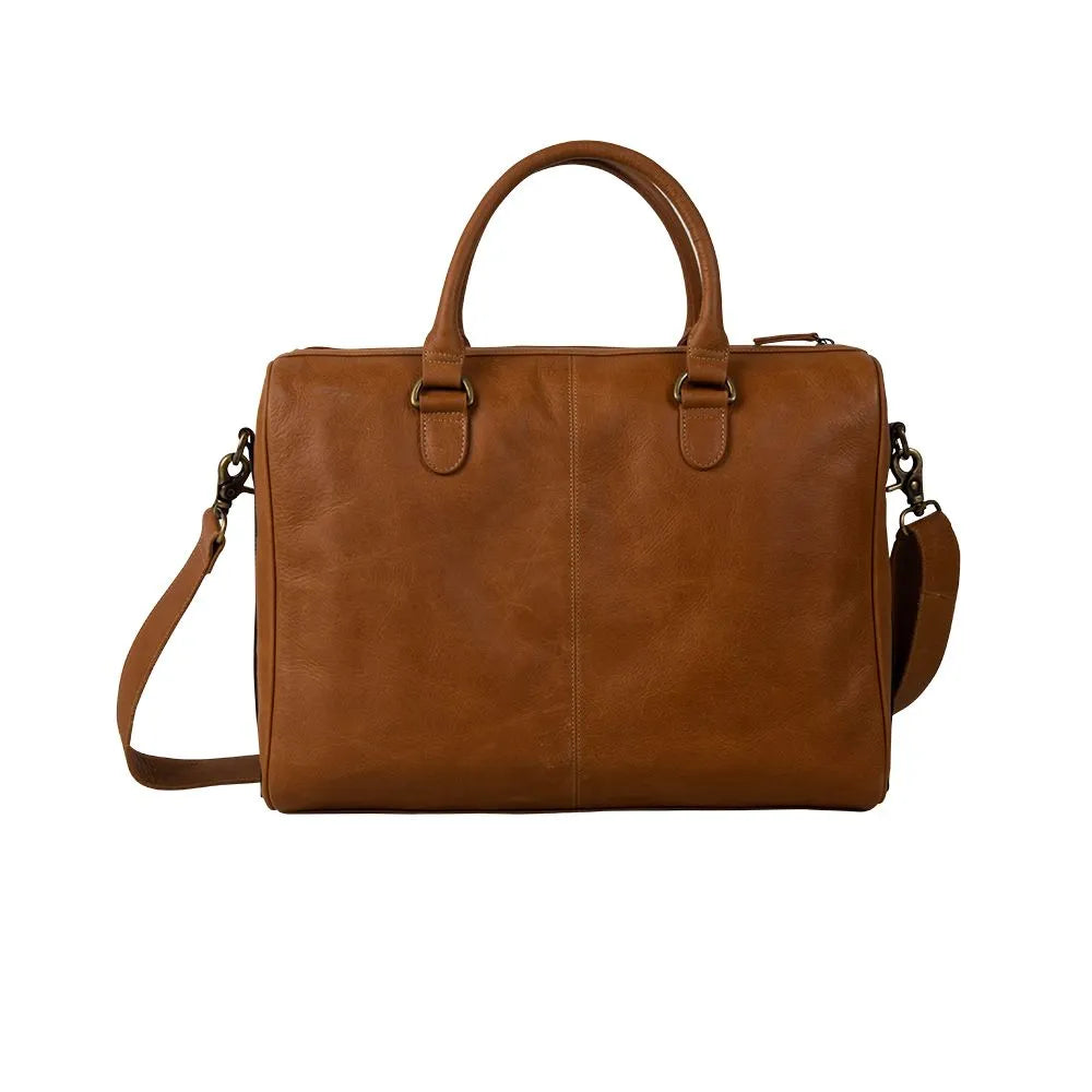 Rio Hand Tooled Satchel Laptop Bag
