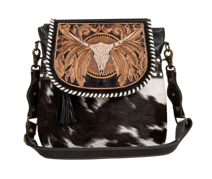 Spirit of the Herd Hand Tooled Bag