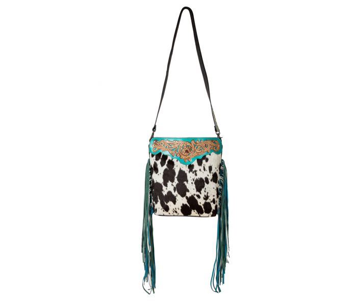 Pony Trail Fringed Hand-Tooled Bag