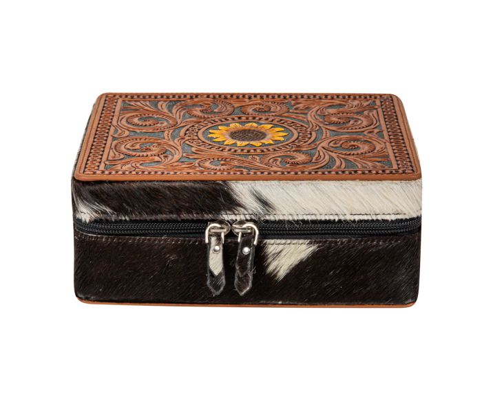 Prairie Mound Hand Tooled Valuables and Jewelery Box