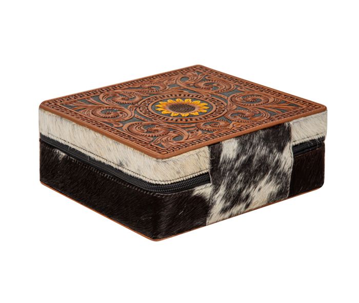 Prairie Mound Hand Tooled Valuables and Jewelery Box