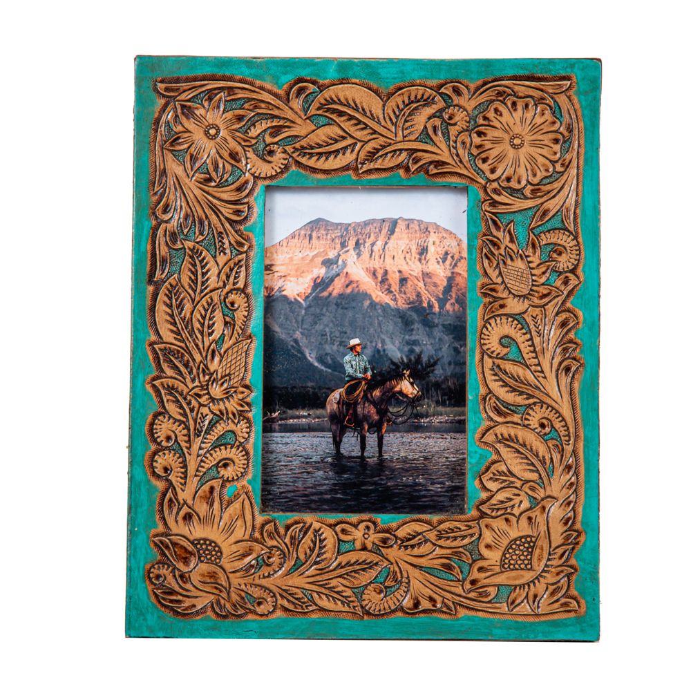 Time of Traditions Hand Tooled Photo Frame