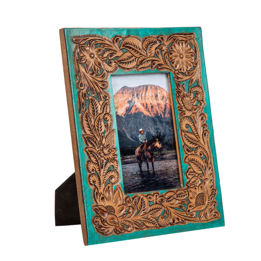 Time of Traditions Hand Tooled Photo Frame