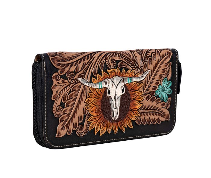 Spirit of the Herd Hand Tooled Wallet