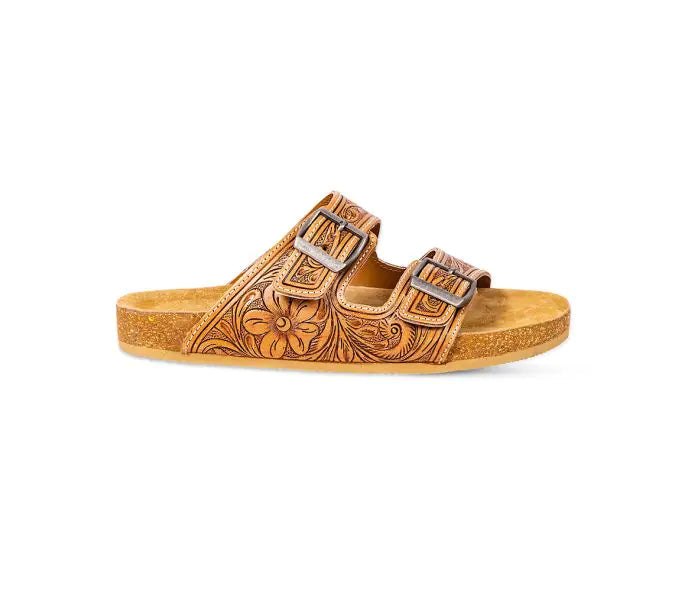 Darla Trail Hand-Tooled Sandals