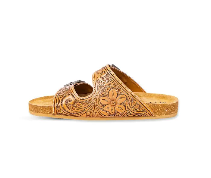 Darla Trail Hand-Tooled Sandals