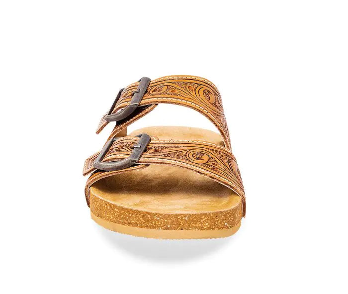 Darla Trail Hand-Tooled Sandals