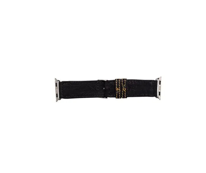 Fox Trail Hand-tooled Leather Watchband