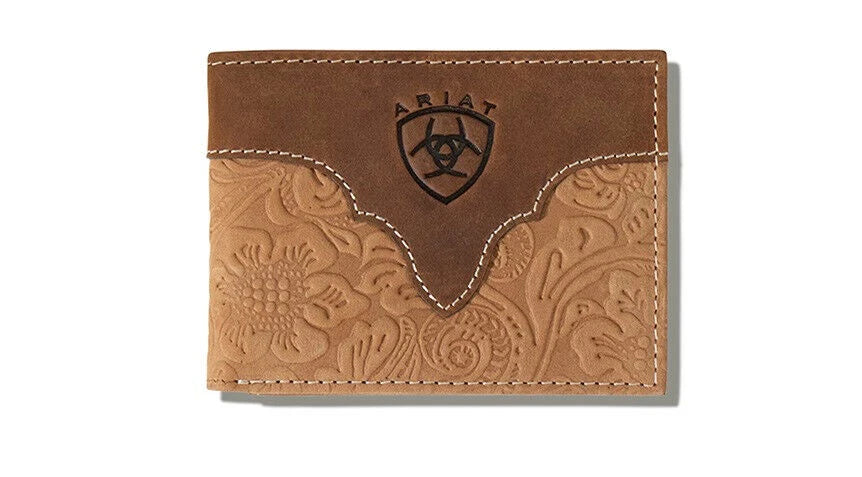 Ariat Bifold Feather Embossed Wallet
