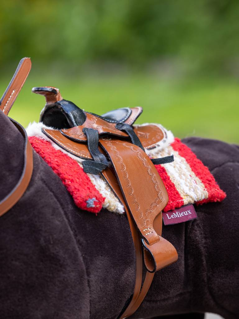 LeMieux Toy Pony Western Saddle Tan One Size