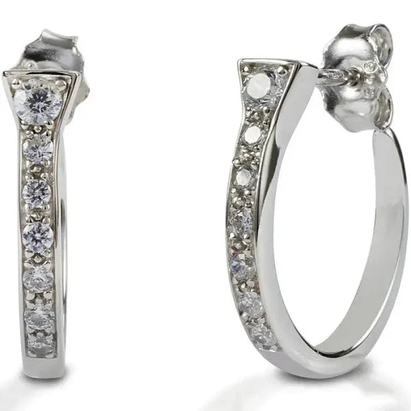 Kelly Herd Earrings Horseshoe Nail - Sterling Silver