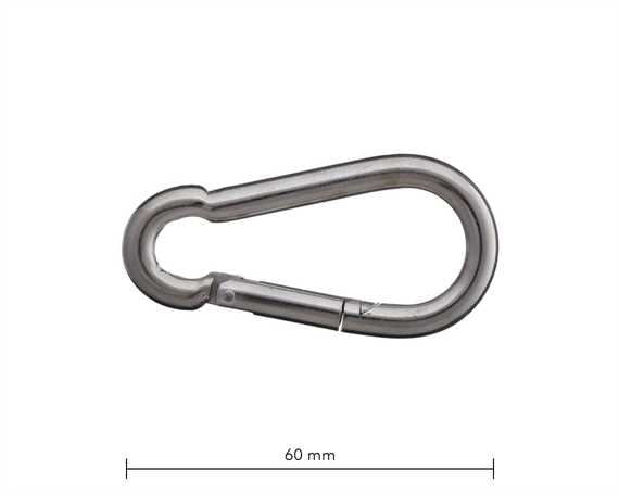 Springhook 60mm Nickle Plate