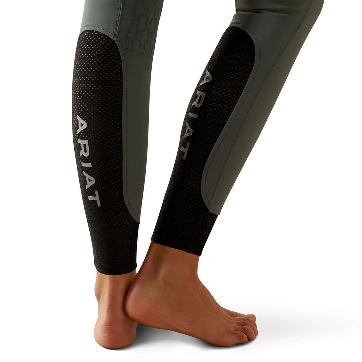 Ariat Wms Tri Factor Vivacity Heat Half Grip Breech Steel Sage