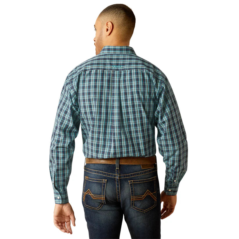 Ariat Mns Wrinkle Free Gibson LS Shirt Dark Teal