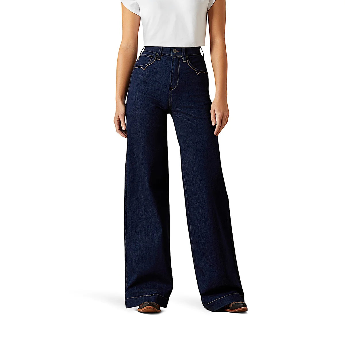Ariat Wms Ultra High Rise Wide Leg Veronica Rinse - Saddleworld Ipswich