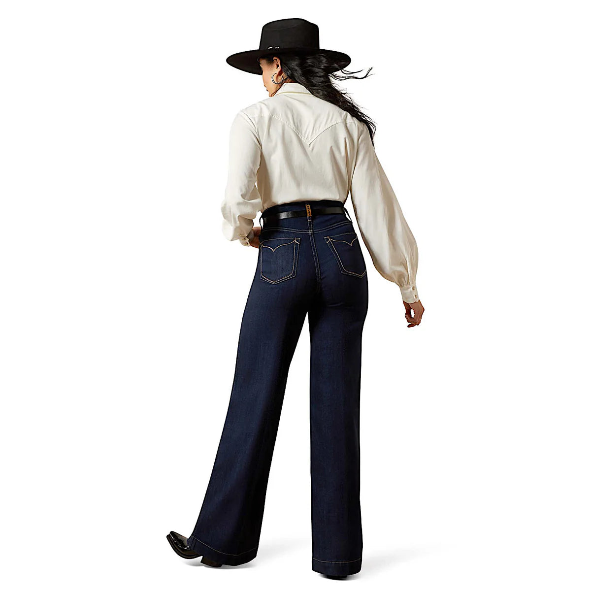 Ariat Wms Ultra High Rise Wide Leg Veronica Rinse