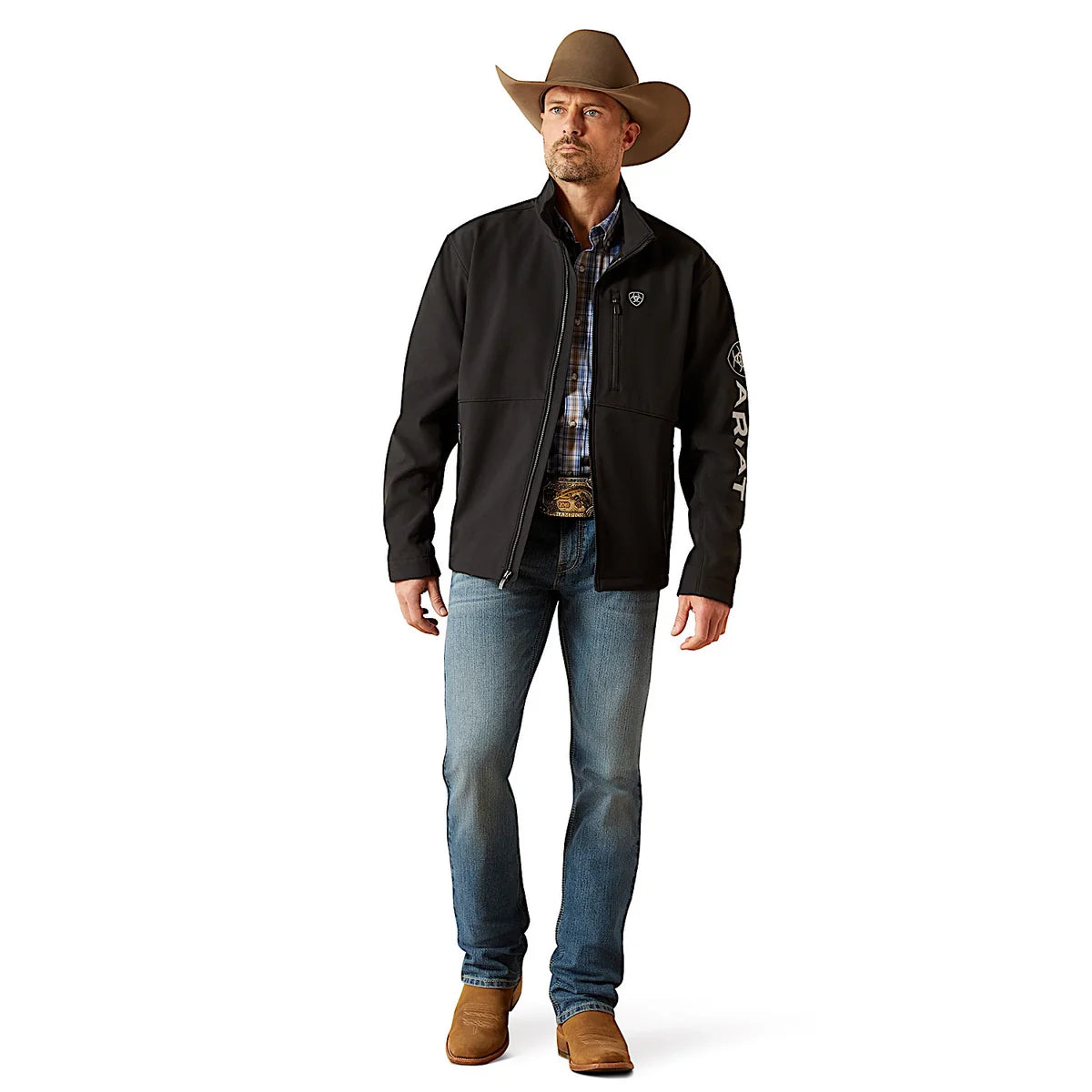 Ariat Mns Logo Softshell Jacket Black- Winter 26