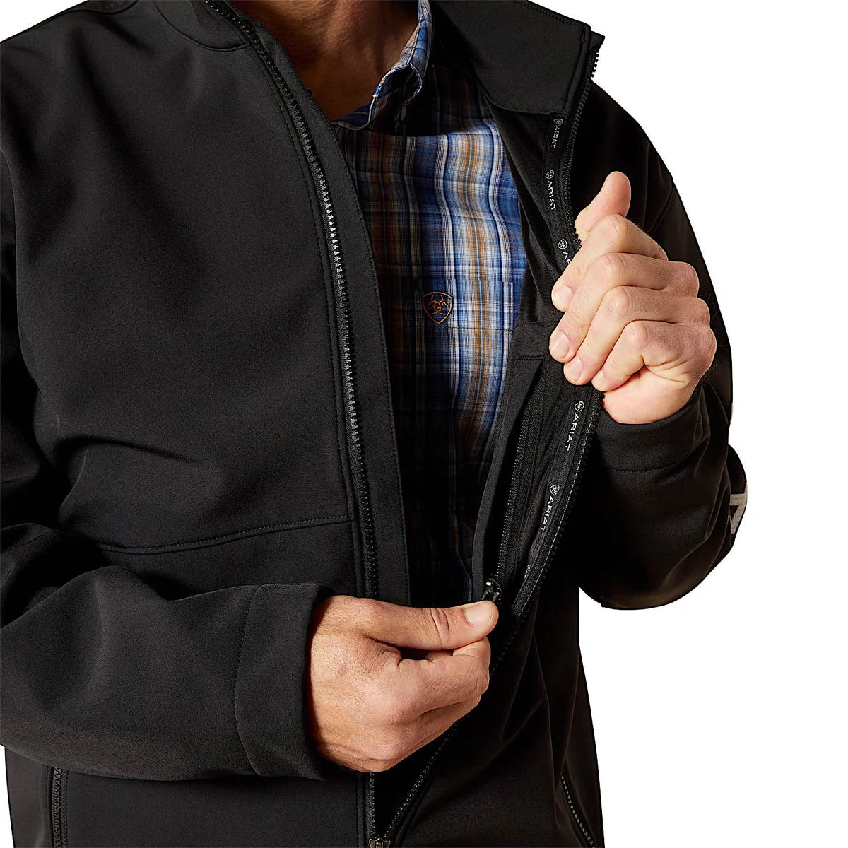 Ariat Mns Logo Softshell Jacket Black- Winter 26