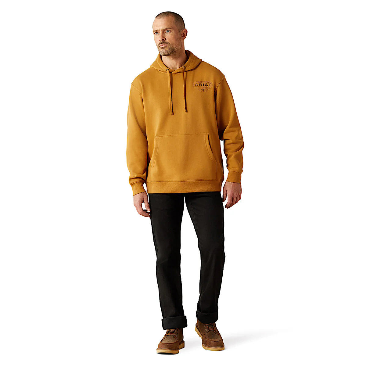 Ariat Mns Southwest Simple Bucket Hoodie Bone Brown - Winter 26