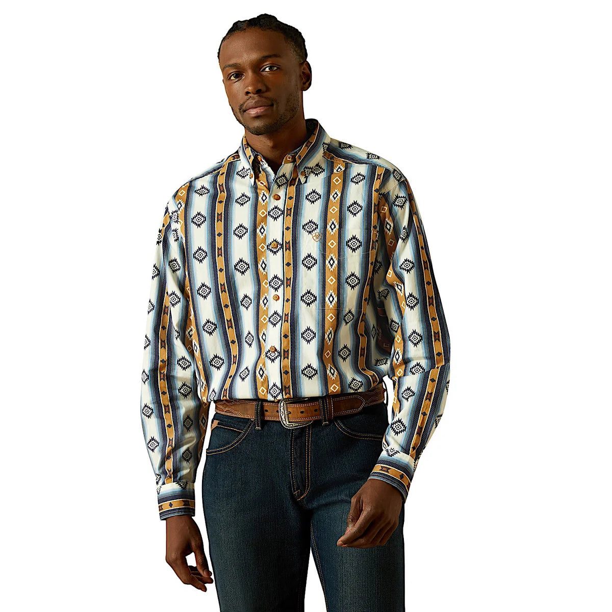 Ariat Mns Shilo LS Shirt Blue