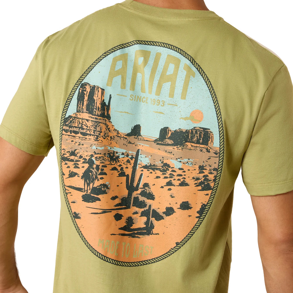 Ariat Mns Horse Without Name SS Tee Tent Green