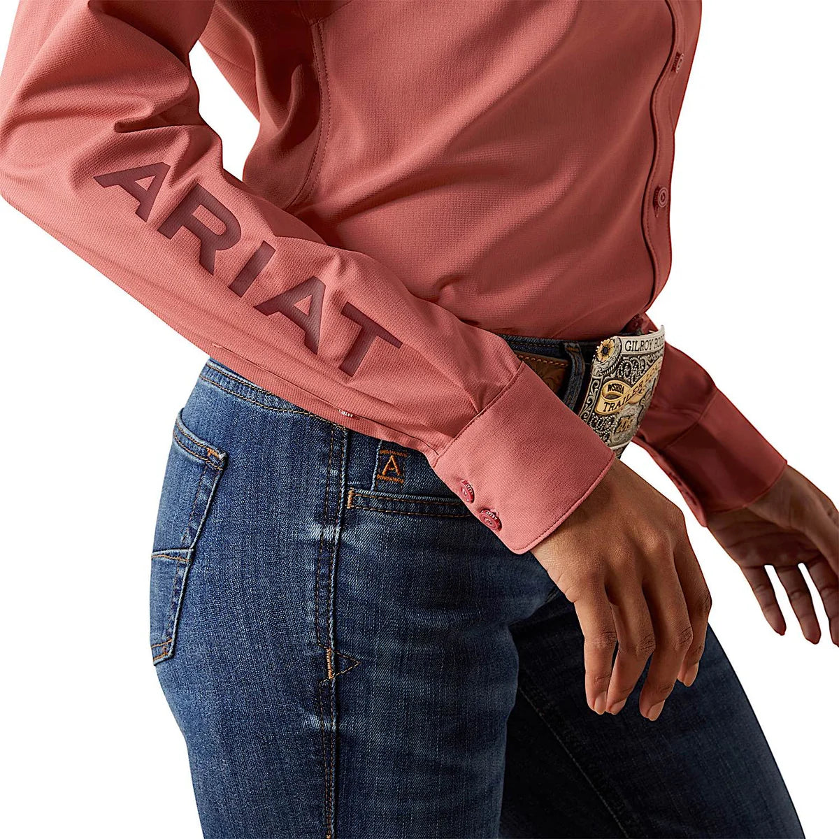 Ariat Wms Team Kirby Pro LS Shirt Mauvewood