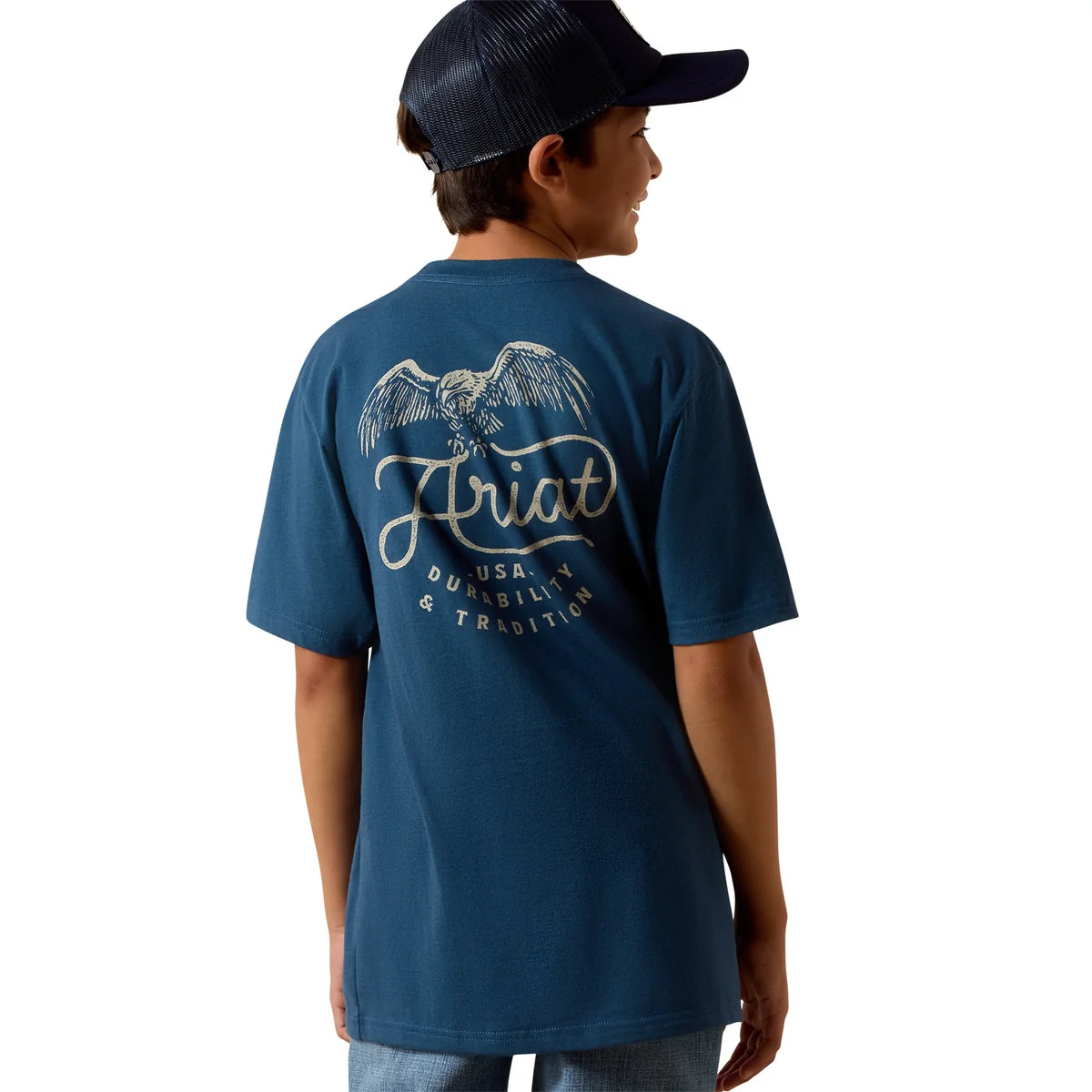 Ariat Bys Drop Down Eagle SS Tee Key Largo