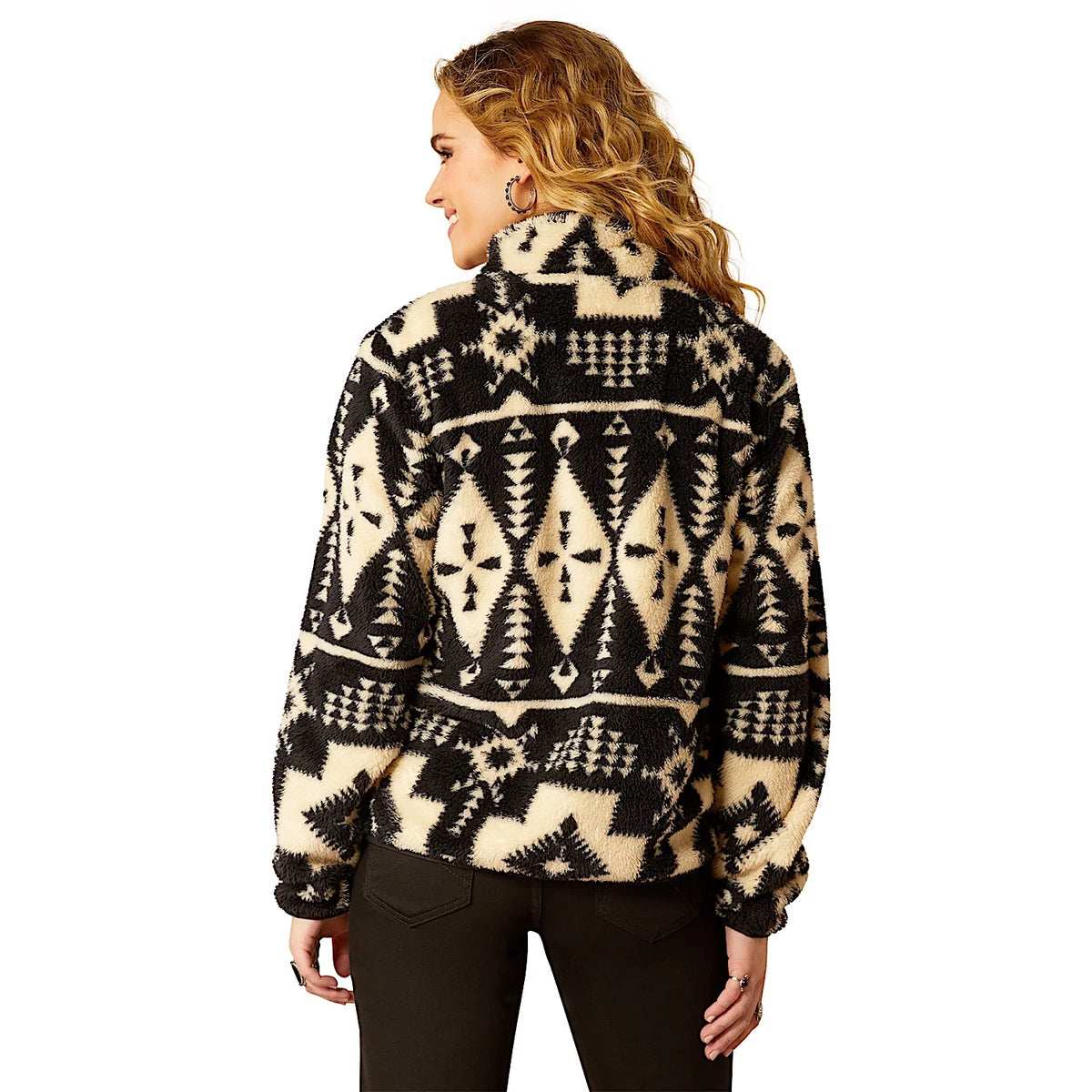 Ariat Wms Berber Snap Front Sweatshirt Winslow Southwest Print - Winter Black Friday Sale
