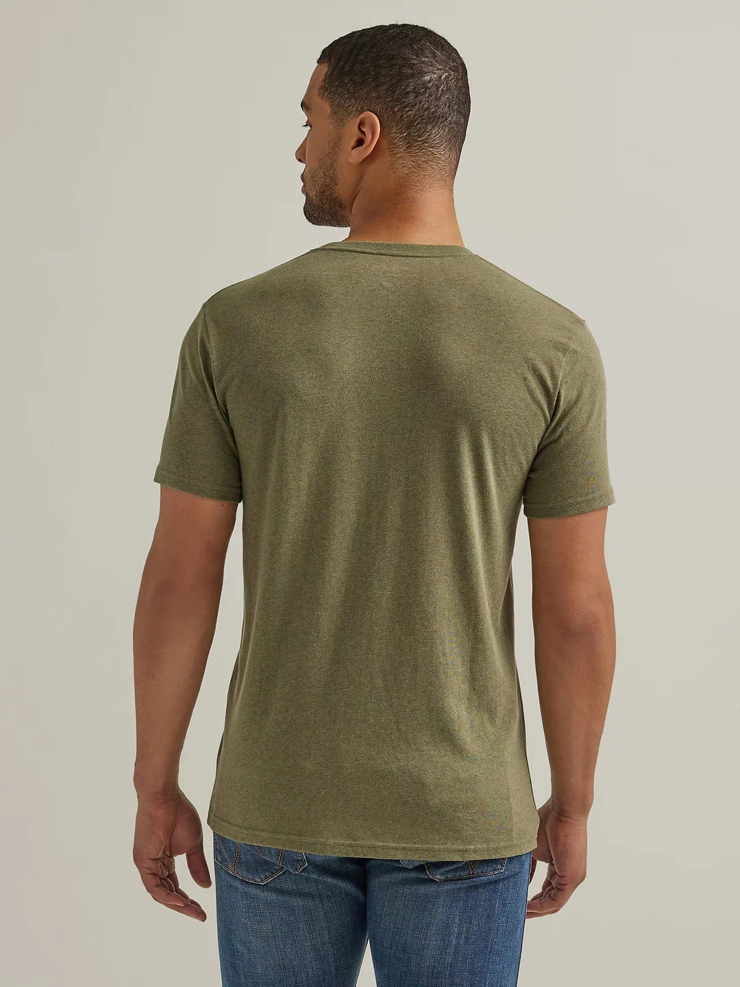 Wrangler Mens Kabel Sage Heather SS Tee