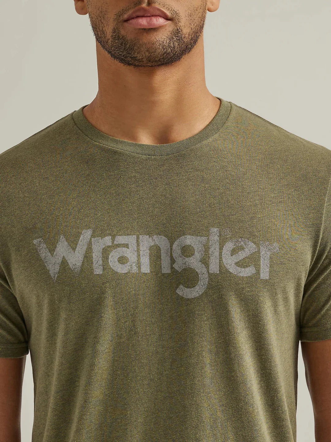 Wrangler Mens Kabel Sage Heathe | Country Clothing - Mens T Shirt | Saddleworld Ipswich