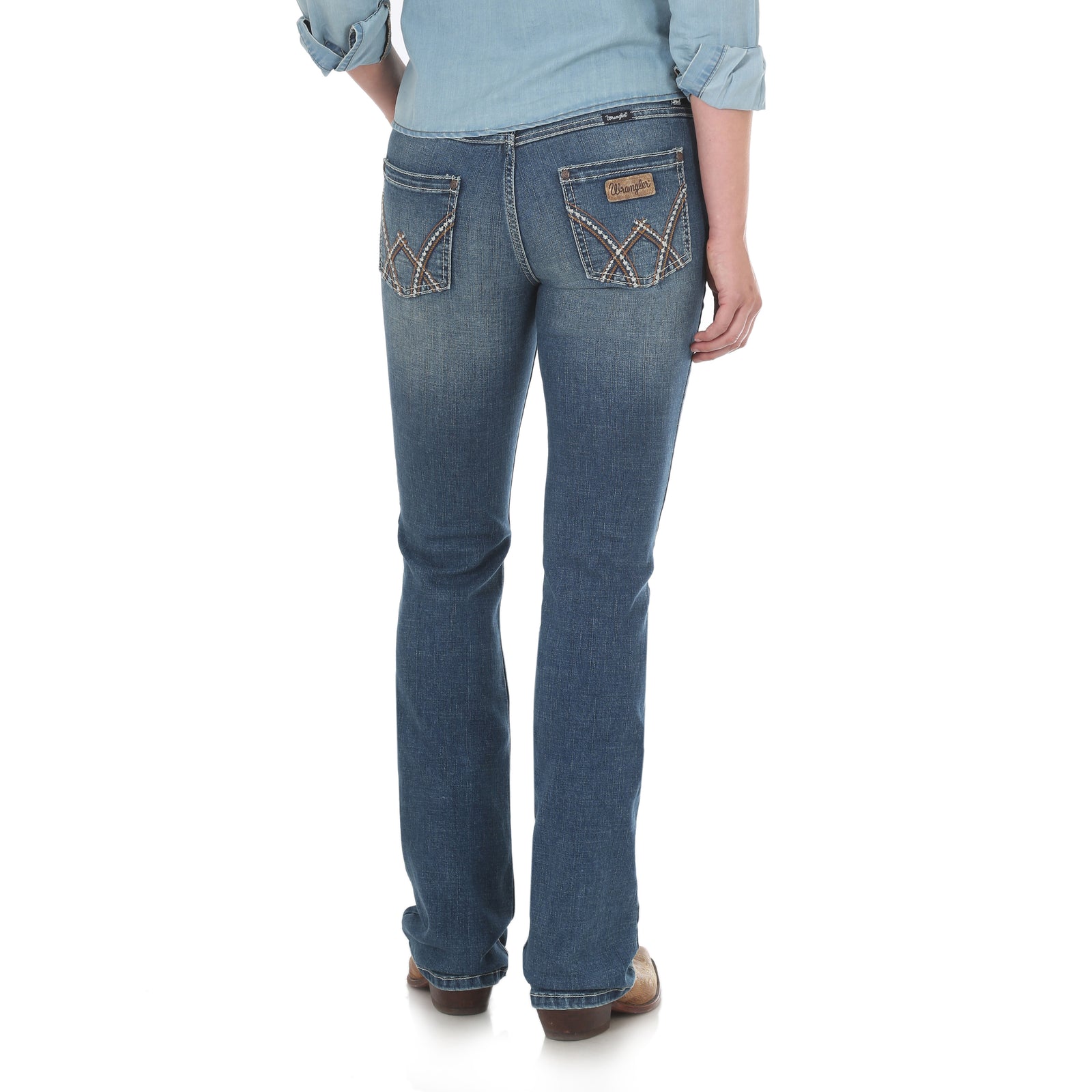 Wrangler Wmns Retro Med Rise Boot Cut Jean - Christmas Sale