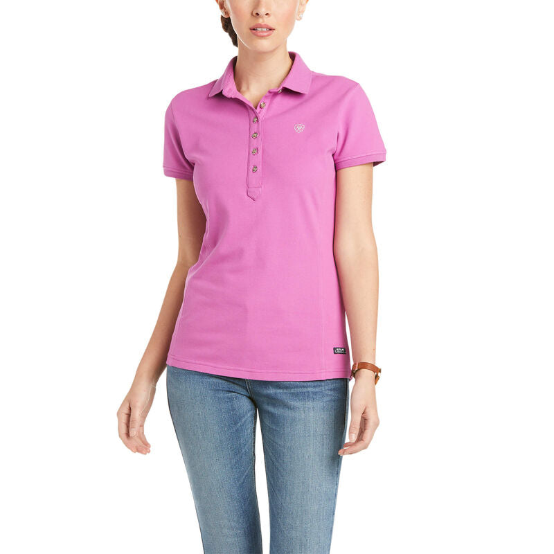 Ariat Wms Prix 2.0 Ss Polo Meadow Mauve