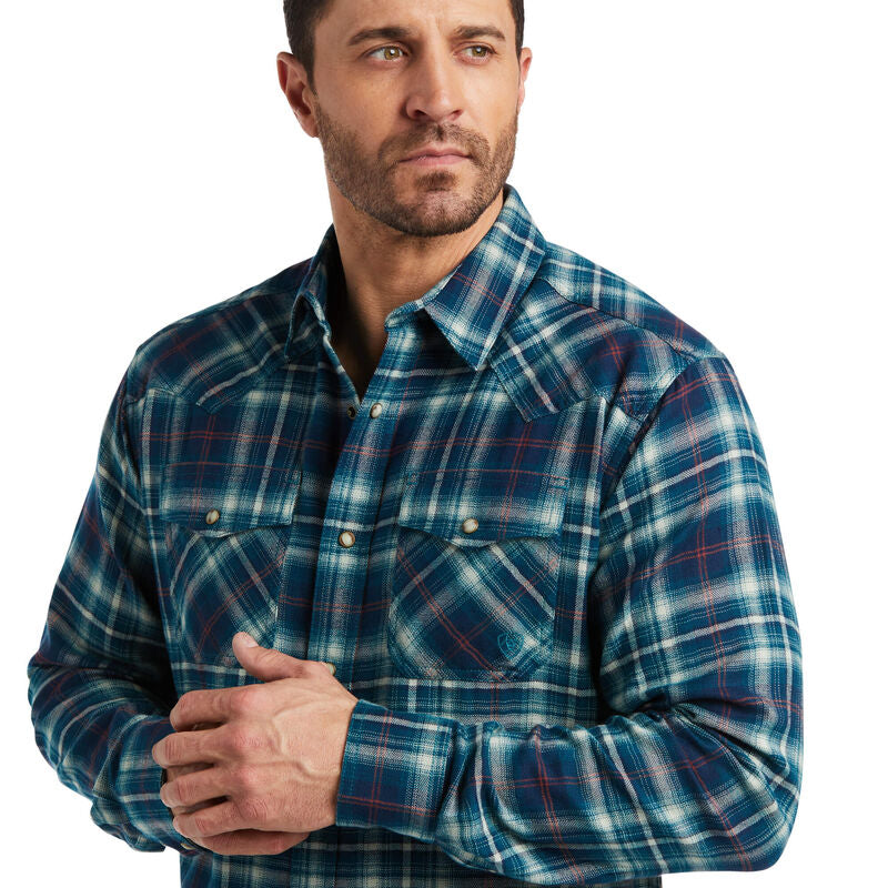 Ariat Mns Hastings Retro LS Shirt Dream Teal - Winter Black Friday Sale