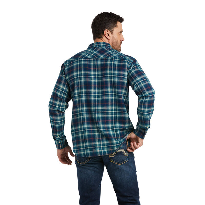 Ariat Mns Hastings Retro LS Shirt Dream Teal - Winter Black Friday Sale