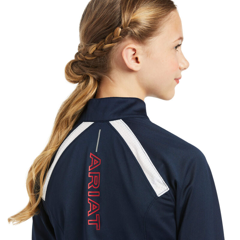 Ariat Kds Sunstopper 2.0 Team 1/4 Zip Baselayer Team