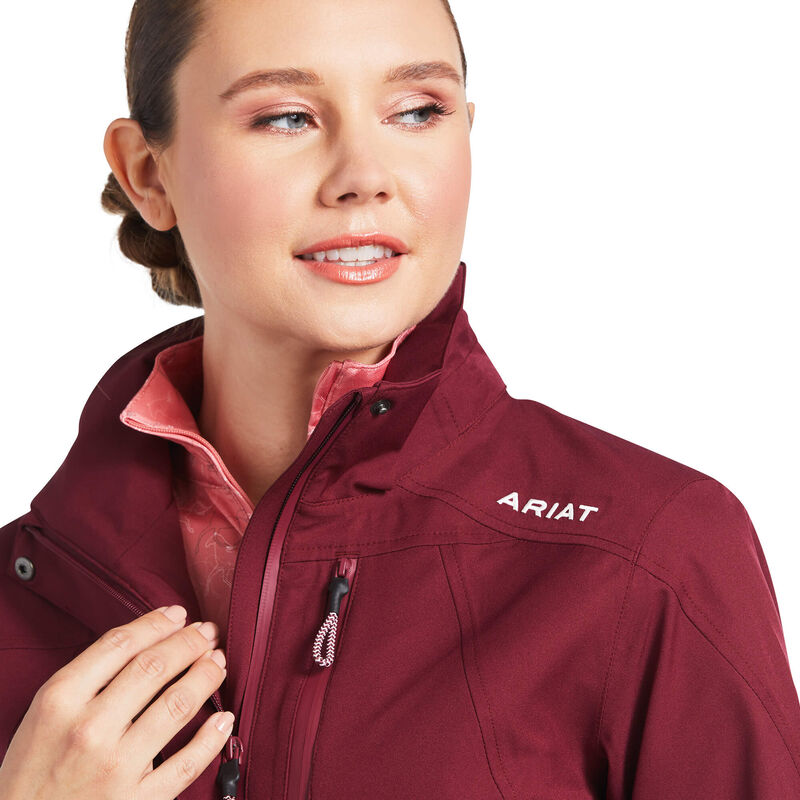 Ariat Wms Coastal Waterproof Jacket Zinfandel - Winter Black Friday Sale