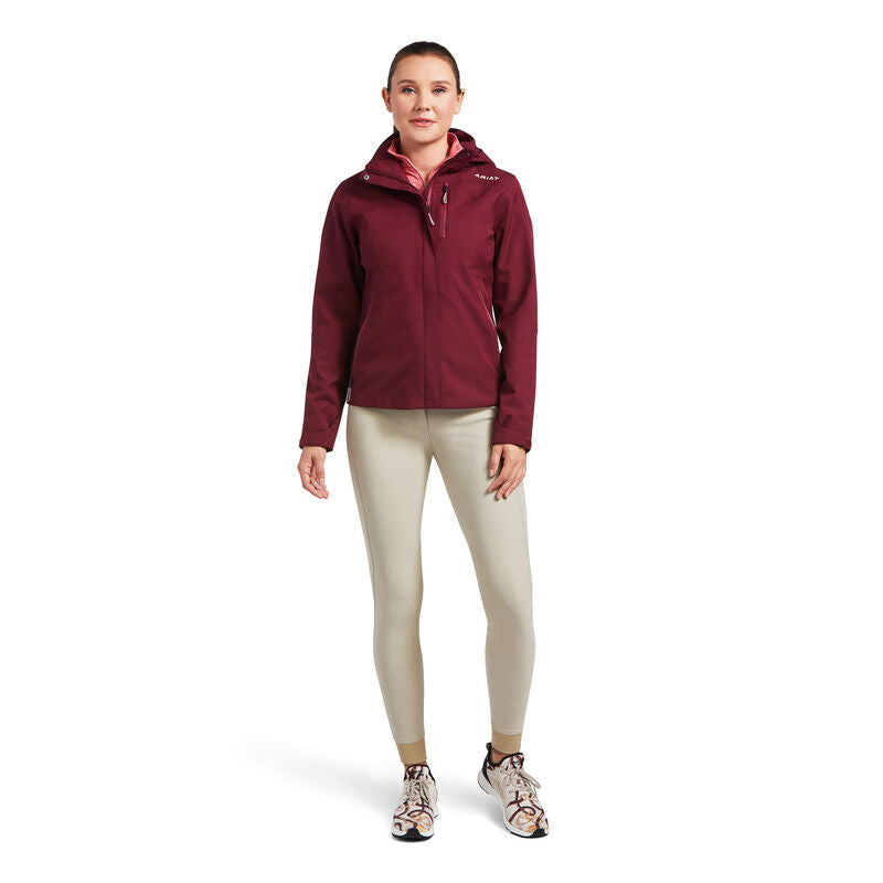 Ariat Wms Coastal Waterproof Jacket Zinfandel - Winter Black Friday Sale