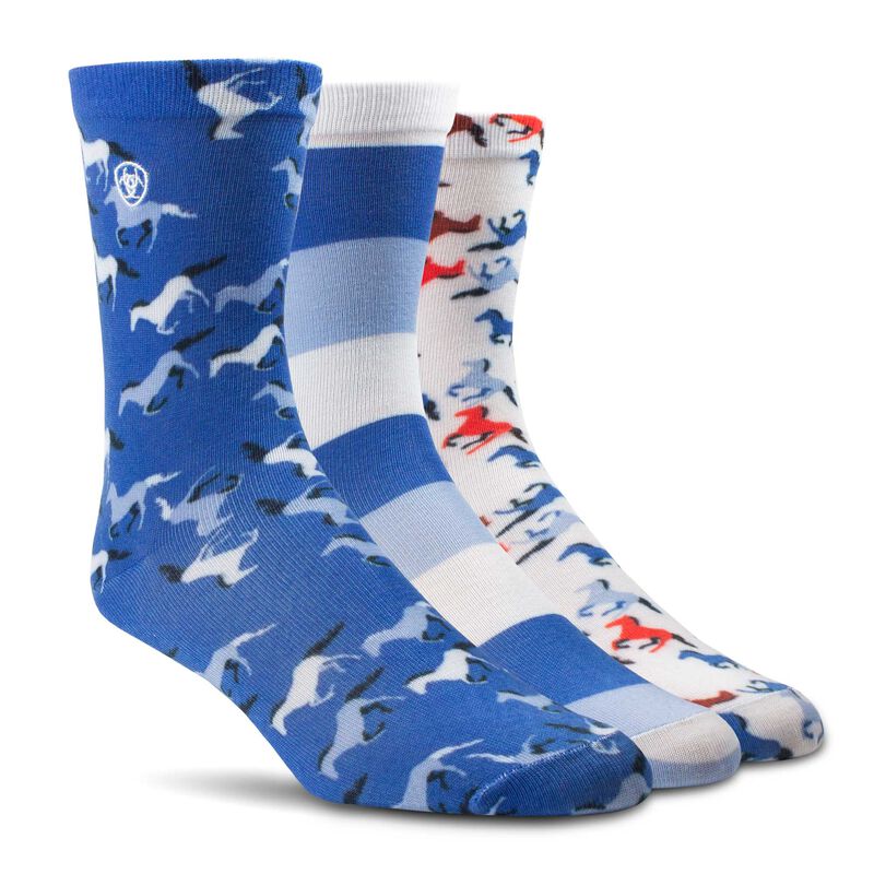 Ariat Wms Novelty Crew Socks