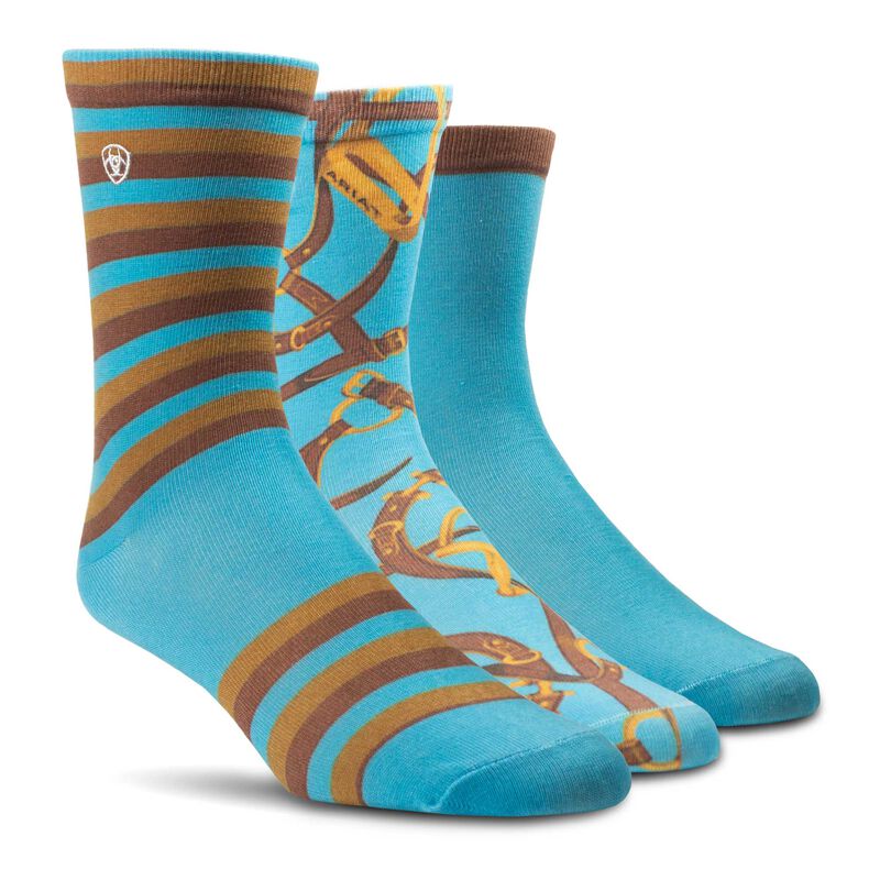 Ariat Wms Novelty Crew Socks